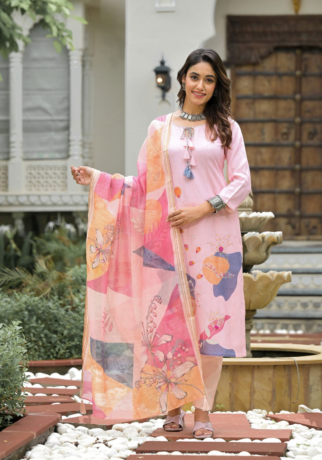 Label Khoj 9751-52 Linen Printed Designer Readymade Suits Wholesale Price In Surat